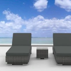 Urban Furnishing Boracay - 3pc Ultra Modern Wicker Patio Set