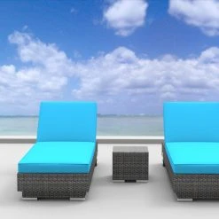 Urban Furnishing Boracay - 3pc Ultra Modern Wicker Patio Set
