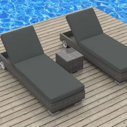 Urban Furnishing Boracay - 3pc Ultra Modern Wicker Patio Set