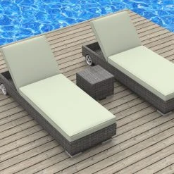 Urban Furnishing Boracay - 3pc Ultra Modern Wicker Patio Set