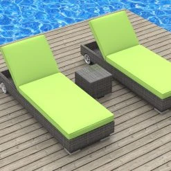 Urban Furnishing Boracay - 3pc Ultra Modern Wicker Patio Set