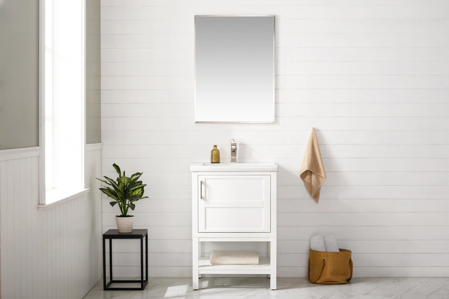 Www.urbanfurnishing.net All Bathroom Vanities Bailey 24" Single Bathroom Vanity Set - White 4 Www.urbanfurnishing.net All Bathroom Vanities Bailey 24" Single Bathroom Vanity Set - White