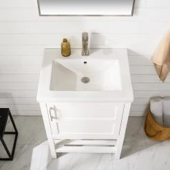 Www.urbanfurnishing.net All Bathroom Vanities Bailey 24" Single Bathroom Vanity Set - White 22 Www.urbanfurnishing.net All Bathroom Vanities Bailey 24