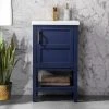 Www.urbanfurnishing.net Bailey 20" Single Bathroom Vanity Set - Navy Blue