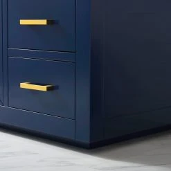 Www.urbanfurnishing.net All Bathroom Vanities Grace 48" Vanity Set With Carrara White Quartz Top - Navy Blue 32 Www.urbanfurnishing.net All Bathroom Vanities Grace 48